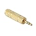 Aurum Cables 5-Pack High Quality 3.5mm Male to 6.35mm Female Stereo Adapter