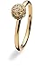SPINNING Jewelry Damenring Gold 8KT *GLITTER* Zirkonia