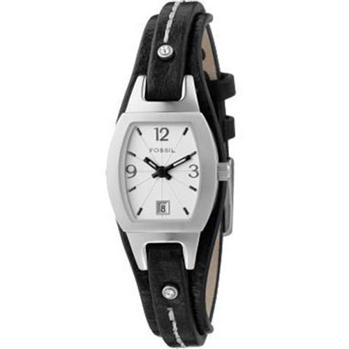Fossil Women's JR9759 Skinny Black Leather Strap