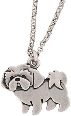 Cute Vintage Shih Tzu Dog Pendant Necklace