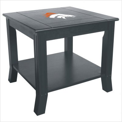 Imperial Denver Broncos Side Table With Reversible Panel Each