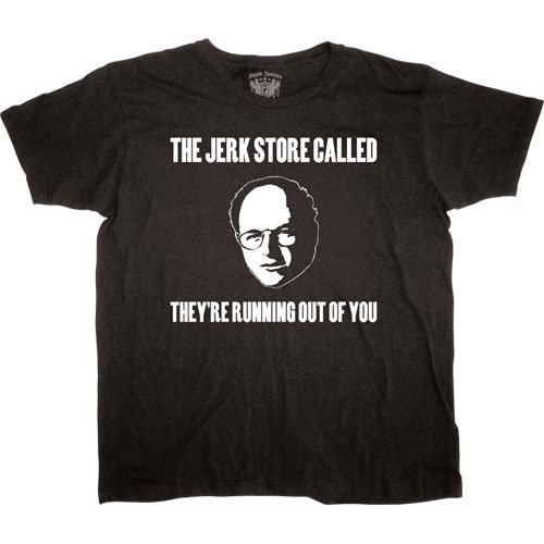 Seinfeld The Jerk Store George Black T-Shirt Tee