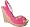 Neon Pink Soft Nubuck/Natural Cork Wedge