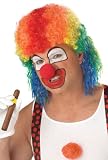 Rainbow Clown Mullet Wig