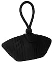 Satin Clutch Bag Brauttasche, schwarz