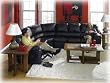 Sydney Black Sectional By Ashley Furniture With Silver Shipping