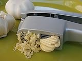 Garlic Press and Slicer in One! Cleaning Tool Included!