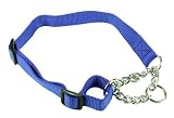 "(Hi-Craft) Pure Nylon Adjustable Check Choke Collar 22"" x 3/4"" (Blue)"