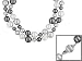 10-14MM COLOR ENHANCED GRAY PLATINUM WHITE MANMADE ORGANIC MOTHER OF PEARL STERLING SILVER NECKLACE