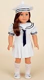 Antique Sailor Dress. COMPLETE outfit with shoes! Fits 18