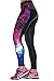 Pink Queen® Womens 3D Digital Printed Workout Capri Leggings Stretch Tights