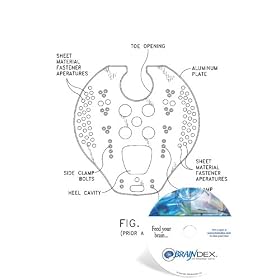 NEW Patent CD for Wakeboard binding and system with baseless beam support