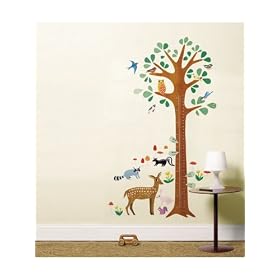 Wall Stickers Woodland Growth Chart