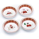Perfectly Plaid Snowman Bowls