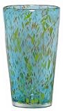 Hand Blown Blue Speckled Hi-ball Glass 6h Set / 4