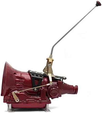 American Shifter Company ASCS1F316S1 Ford FM by Single Action Automatic Transmission Shifter Kit ~ 16 Single Bend Arm with Black Knob