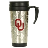 NCAA Stamped Metal Travel Mug - Oklahoma University Sooners
