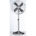 Deco Breeze Brushed Stainless Steel Floor Standing Fan with Nickel Finish