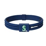 Phiten American League MLB S-Type Titanium Bracelet Team: Seattle Mariners, Size: 7 1/2in Amazon.com