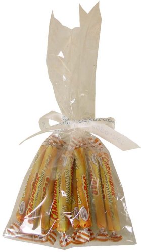 Carambar Caranougat ~ New Flavor ~ 10 Piece Gift Bag Nougat & Caramel Candy by La Pie Qui Chante