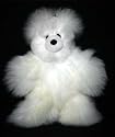 Soft Cuddly Baby Alpaca Fur Stuffed Hand Made Panda Teddy Bear 13 Inch Size ATB_WHITE13_040