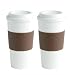 Copco New! 2 Pack Acadia Reusable Travel Mug, 473 Ml, White/