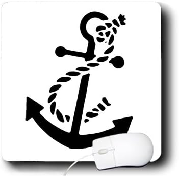 3dRose LLC 8 x 8 x 0.25 Inches Mouse Pad, Ships Anchor (mp_56050_1)