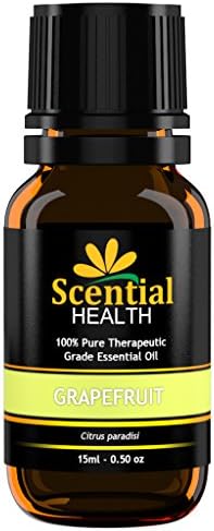 Scential Health Grapefruit Essential Oil 15ml (.5oz) 100% Certified Pure Therapeutic Grade Essential Oil With No Fillers, Bases or Additives AND ZERO Carrier Oils