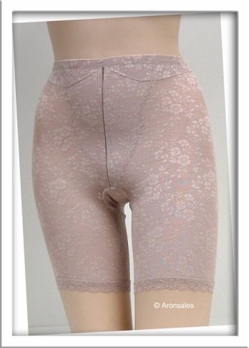Buy Venus LITE BROWN SHEER LACY LONG GIRDLE #1913 S