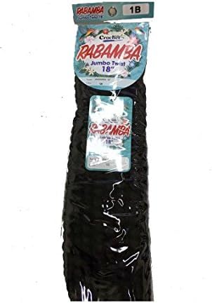 Rabamba Crochet Braid Hair 18" Color 1B