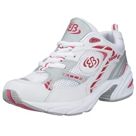 Brütting Mamba 111055, Damen Sportschuhe - Running, weiss, (weiss-pink)