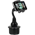 Macally mCup Adjustable Cup Holder for All Portable Devices in Vehicle (Black)
