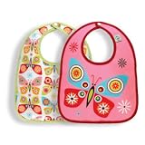 Sugar Booger Baby Waterproof Mini Bib Gift Set of 2. Flutterby Feeding Collection. ORE Originals.