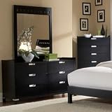 Homelegance Lewiston 6 Drawer Dresser - Black - HME1341