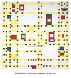 Broadway Boogie Woogie by Piet Mondrian. Art Print Poster FRAME IT.. 28 inches width by 30.5 inches height. Highest Quality Art Poster Print