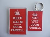Keep Calm And Love Colin Farrell Keyring and Fridge Magnet Set