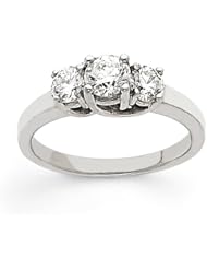 Platinum VS Diamond three stone ring Diamond quality VS (VS2 clarity, G-I color)