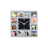 Horloge murale avec cadre photo décoration de la maison