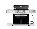 Weber 1851001 Summit E-620 Natural Gas Grill, Black