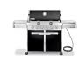 Weber 1851001 Summit E-620 Natural Gas Grill, Black