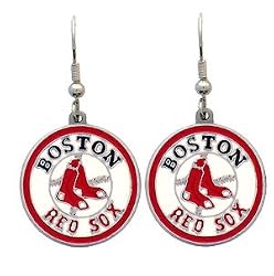 Boston Red Sox Dangle Earrings - MLB Baseball Fan Shop Sports Team Merchandise