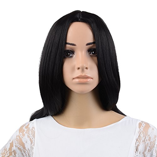 Kamo 22 Inch Black Charming Long Wavy Hair Wig + Wig Cap