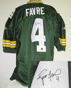 Brett Favre Signed Authentic Reebok Green Bay Packers Jersey