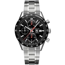 TAG Heuer Men's THCV2014BA0794 Carrera Black Guilloche Dial Watch