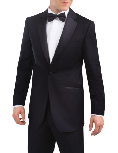 Alexander Dobell Men's Notch Lapel 1 Button Tuxedo Jacket