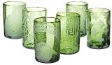 Rosanna Mondo Recycled Glass Tumblers, Set of 6