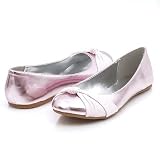 Qupid Serina188 Flats 7 Pink Shiny (Pink)