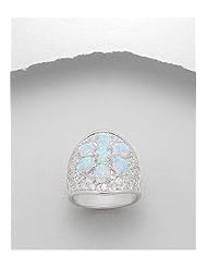 White CZ Ring In 92.5 Sterling Silver