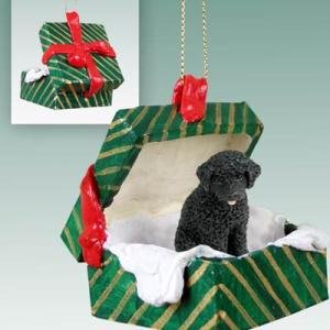 Portuguese Water Dog Christmas Ornament Hanging Gift Box
