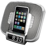 NEW JENSEN JIMS-182 IPOD DOCKING ALARM CLOCK RADIO WITH LED GLOW LAMP AUX INPUT JACK LCD DISPLAY